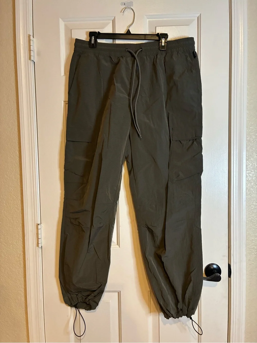 PacSun Olive Cargo Jogger Pants with Drawstring Ankles